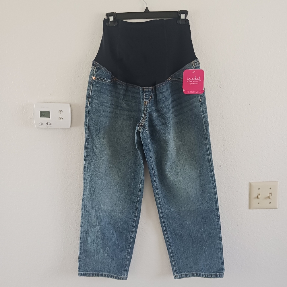Isabel Maternity Over‎ The Belly Ankle Leg Jeans